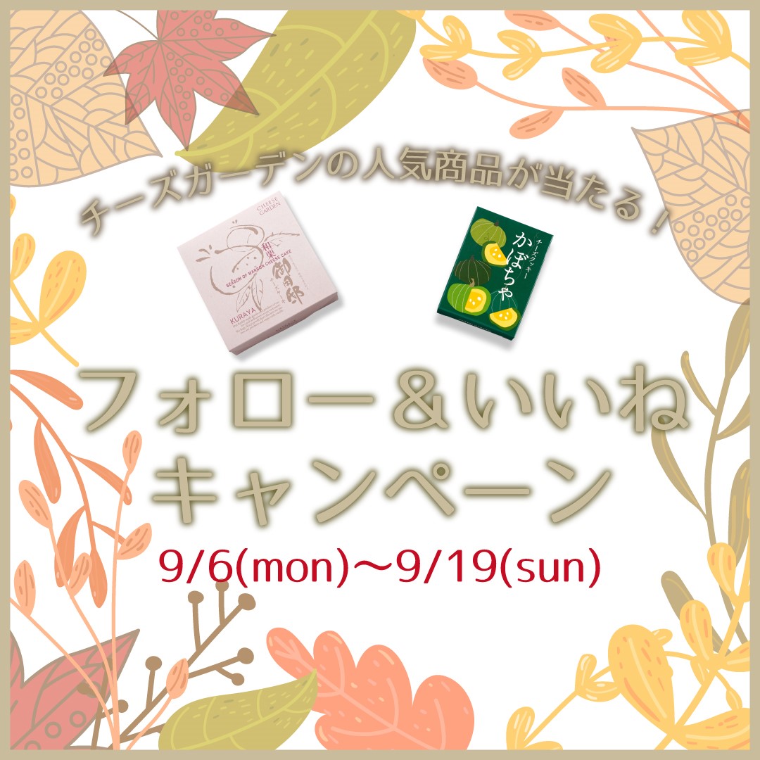 【キャンペーン】公式インスタグラムアカウントにてフォロー＆いいねキャンペーン開催決定
