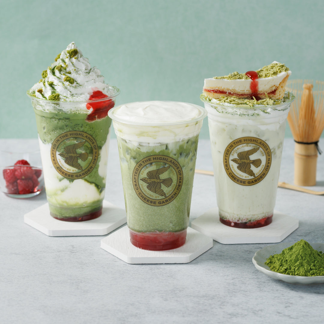 【チーズガーデン】ニューヨーク発「THE NODOKA」のオーガニック抹茶を使用の季節限定ドリンク『MATCHA DRINKS』発売のお知らせ